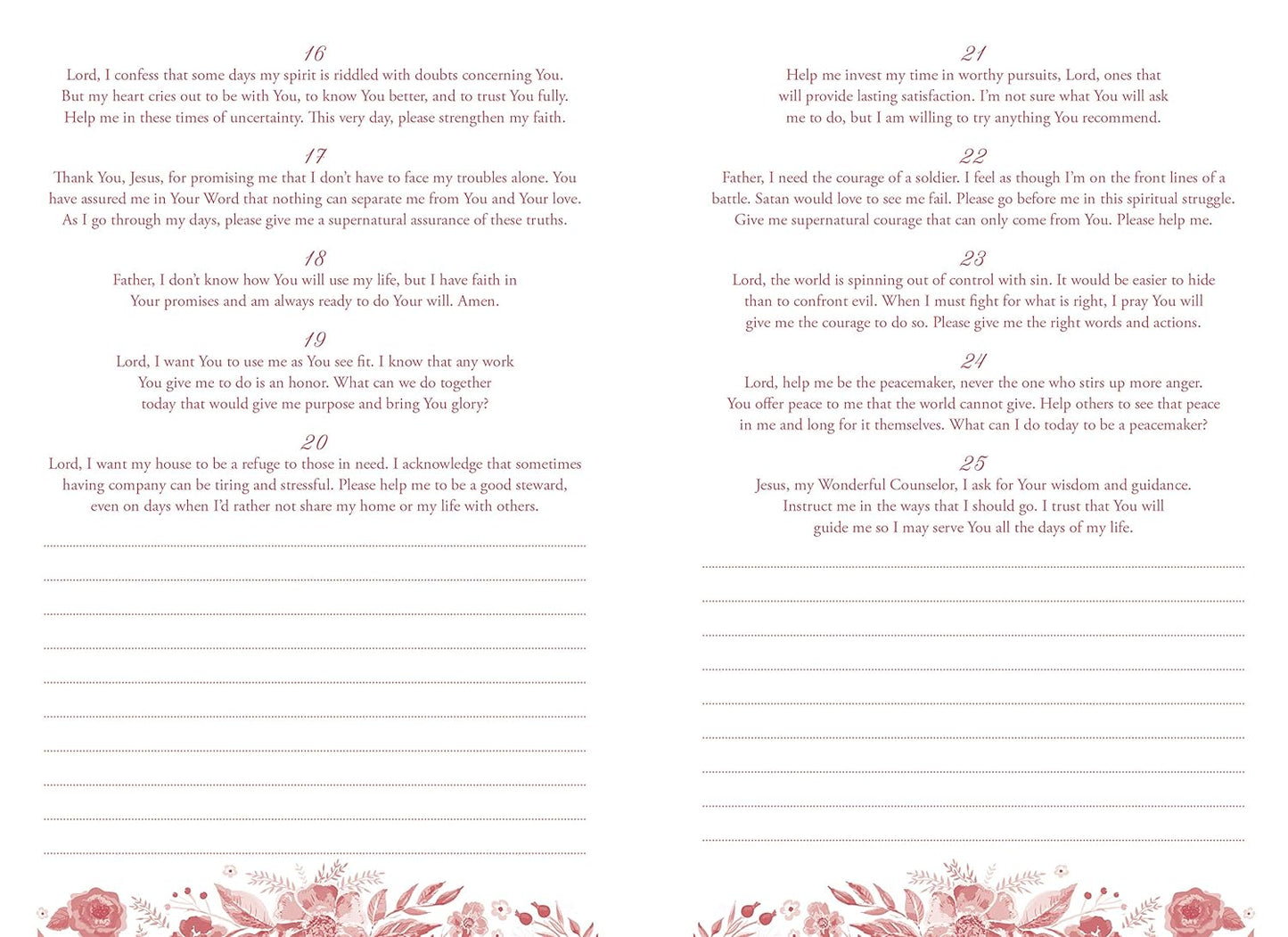 1001 Prayers to Energize Your Prayer Life Journal Paperback - Devotional Journal