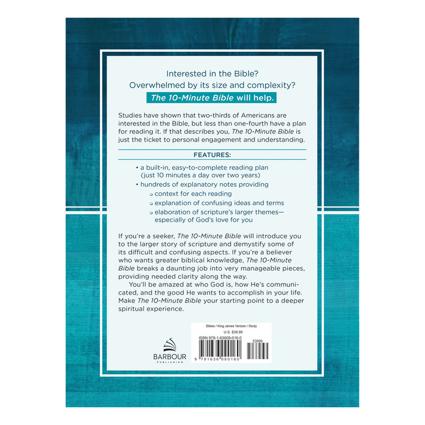 The 10-Minute Bible: A Manageable Way to Understand the Big Picture of Scripture