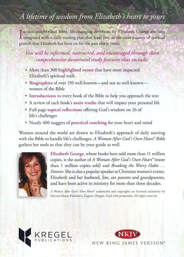 A Woman After God's Own Heart Bible - Lavender - Leather Bound