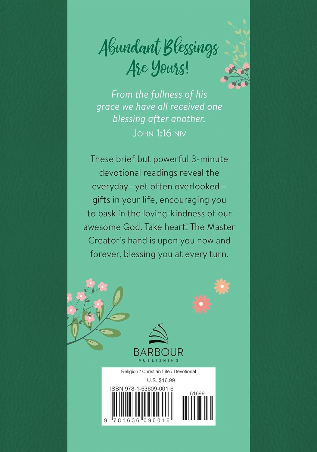 3-Minute Daily Blessings for Women (3-minute Devotions) Paperback