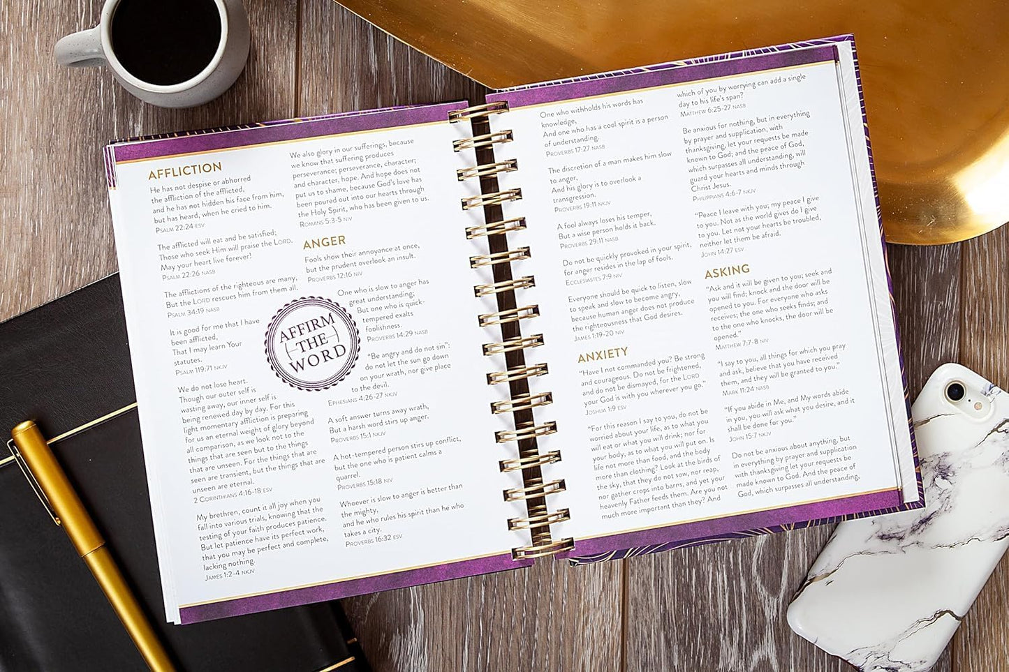 Affirm The Word 52-Week Prayer Journal for Women: Christian Scripture Devotional with Affirmation, Reflection