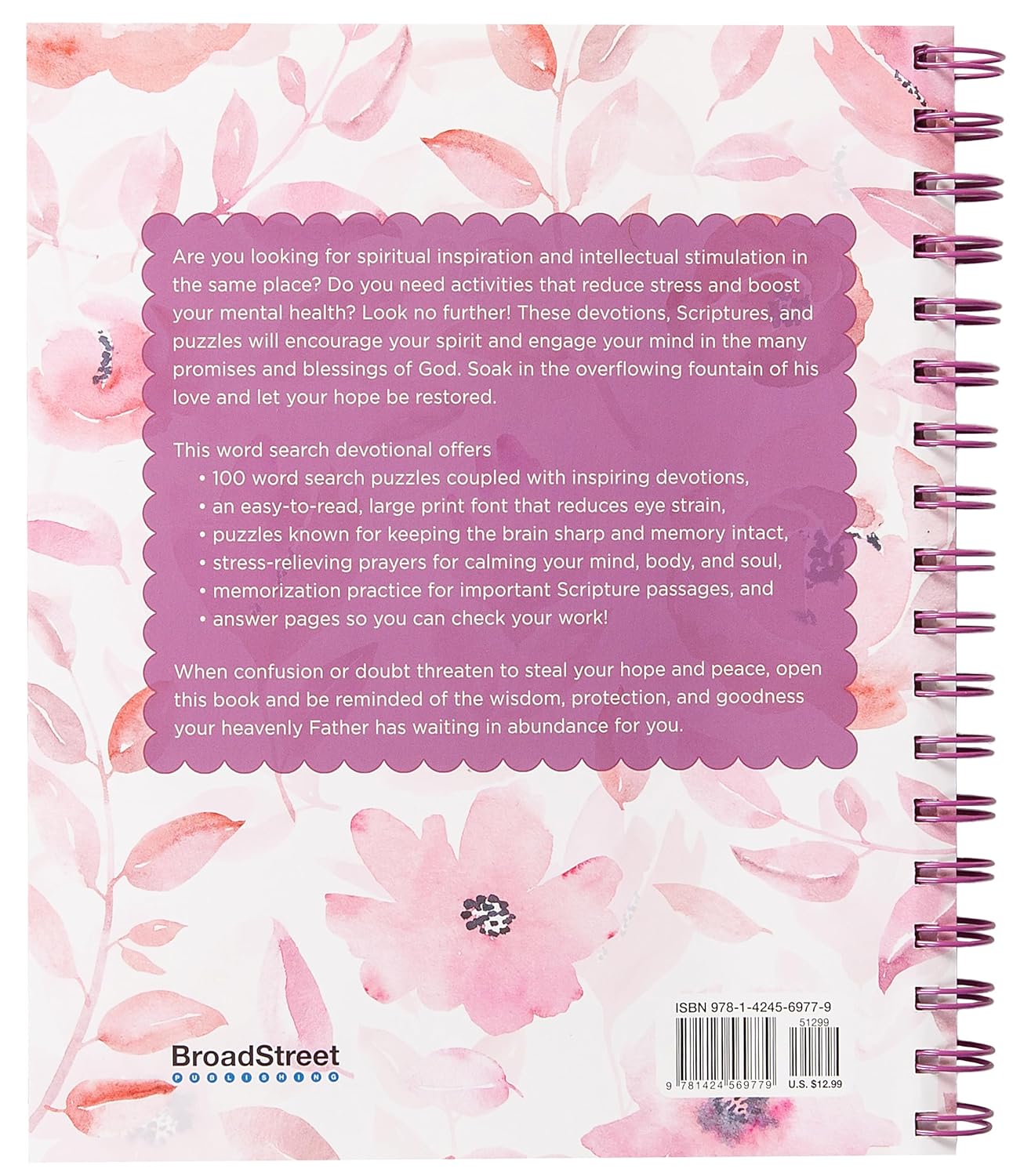 100 Days of Hope for Your Soul: Bible Word Search Devotional.