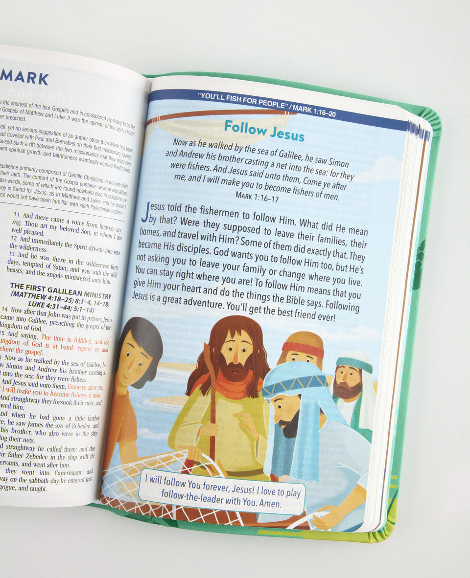 The KJV Kids' Devotional Bible: Featuring Art from the Popular 365 Best Loved Bible Stories for Kids