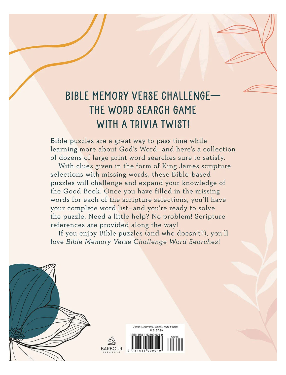 Bible Memory Verse Challenge Word Searches Large Print