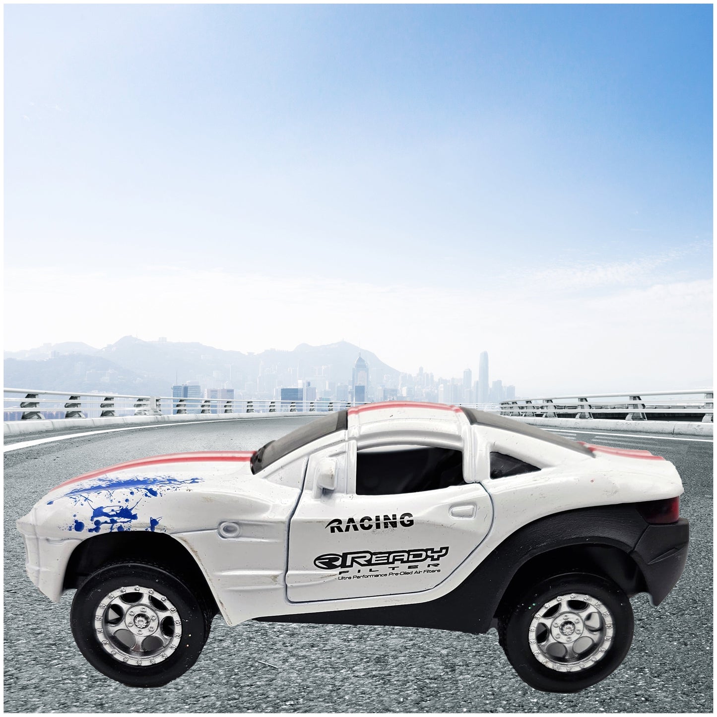 Die Cast Pull-Back Race Car w/ Lights And Sound- 4.5 Inch