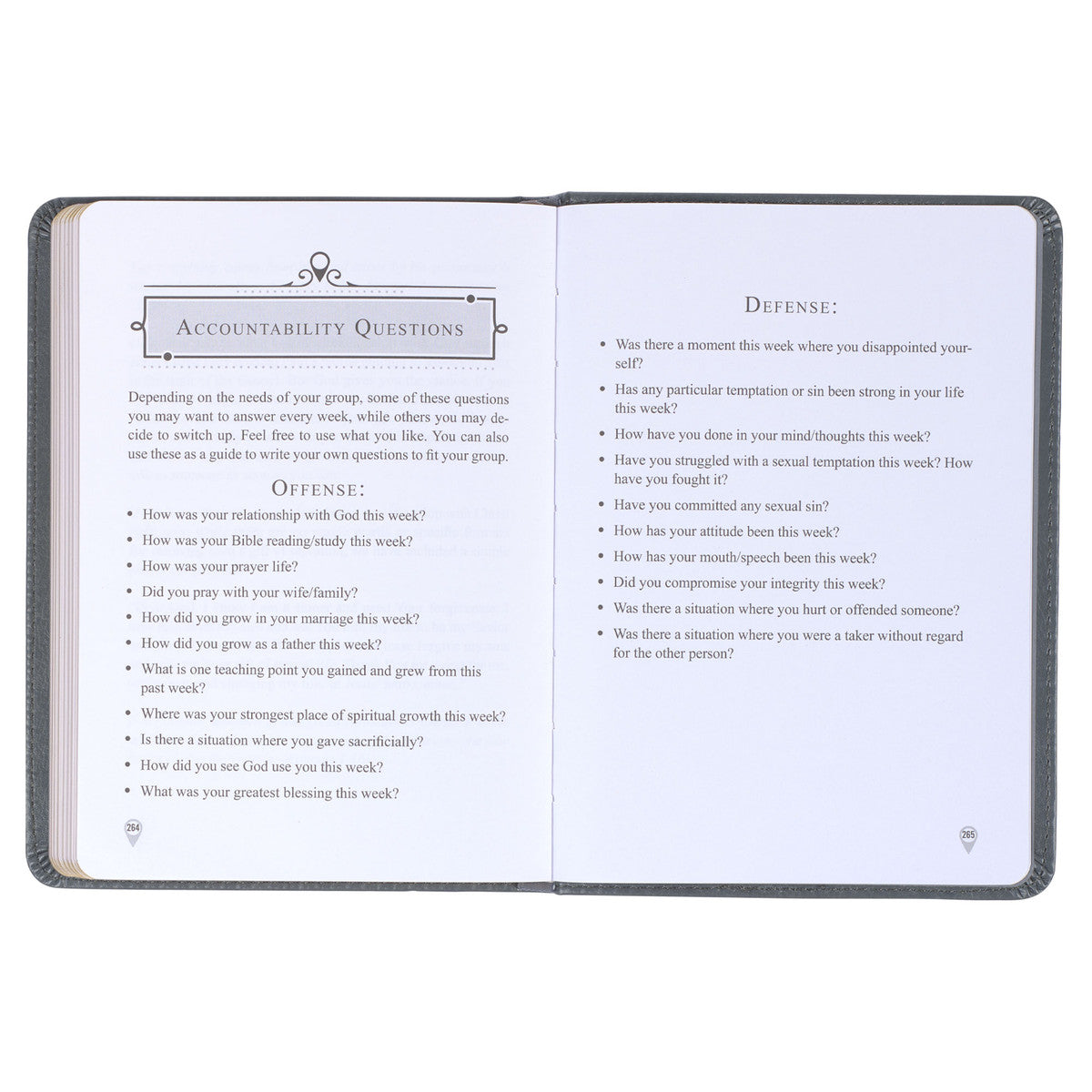 Legacy of Leaders Gray Faux Leather Devotional By Robert Noland
