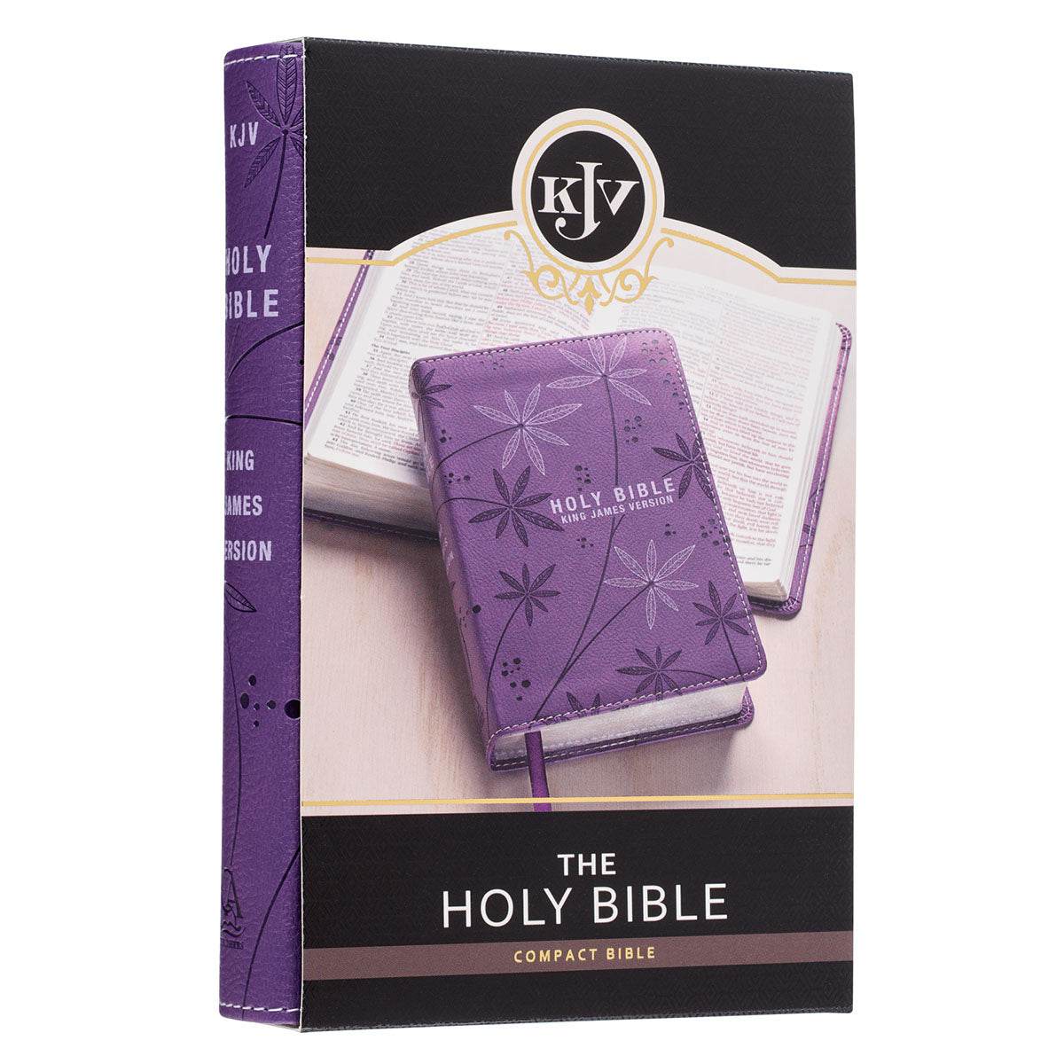Purple Faux Leather Compact King James Version Bible