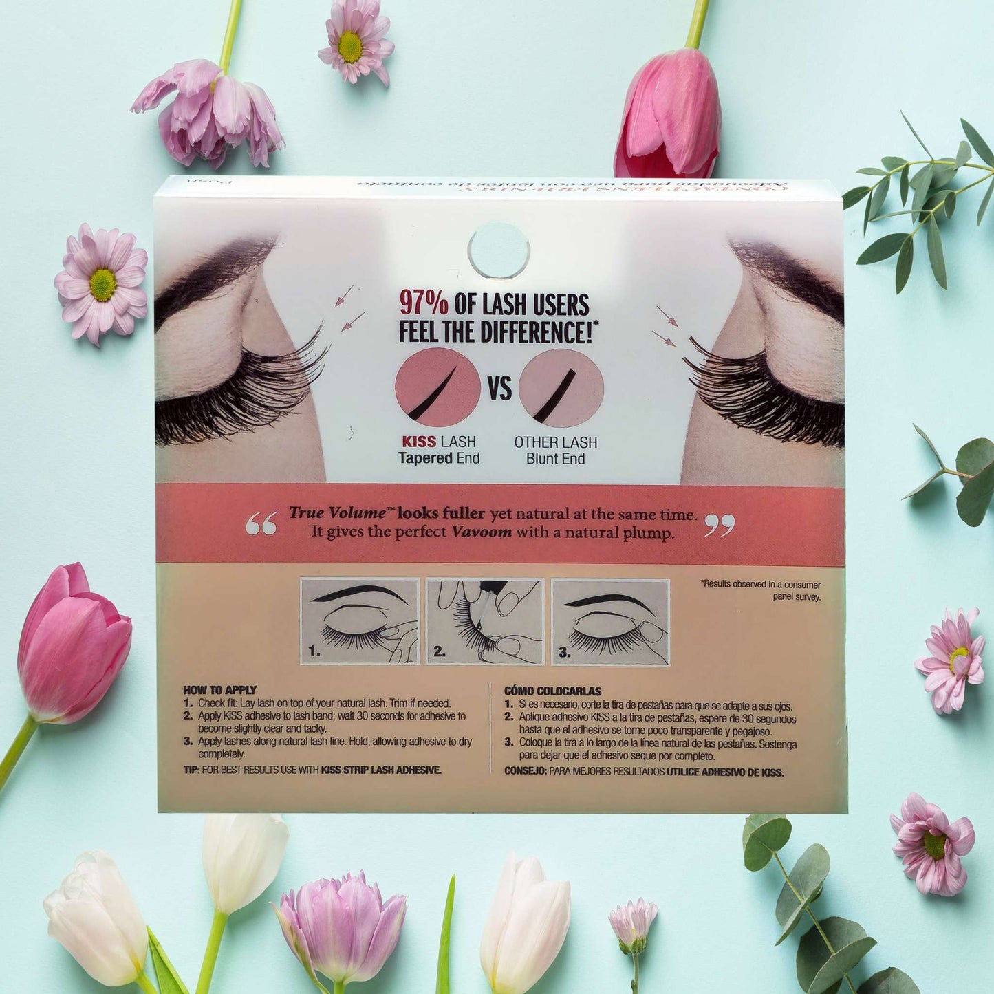 POSH - KISS True Volume Multi-Layered False Eyelashes With Tapered End Technology