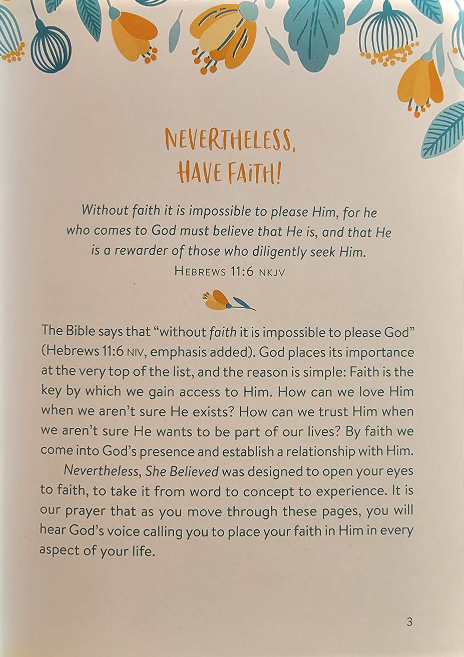 Nevertheless, She Believed: Inspiring Devotions and Prayers for a Woman's Heart