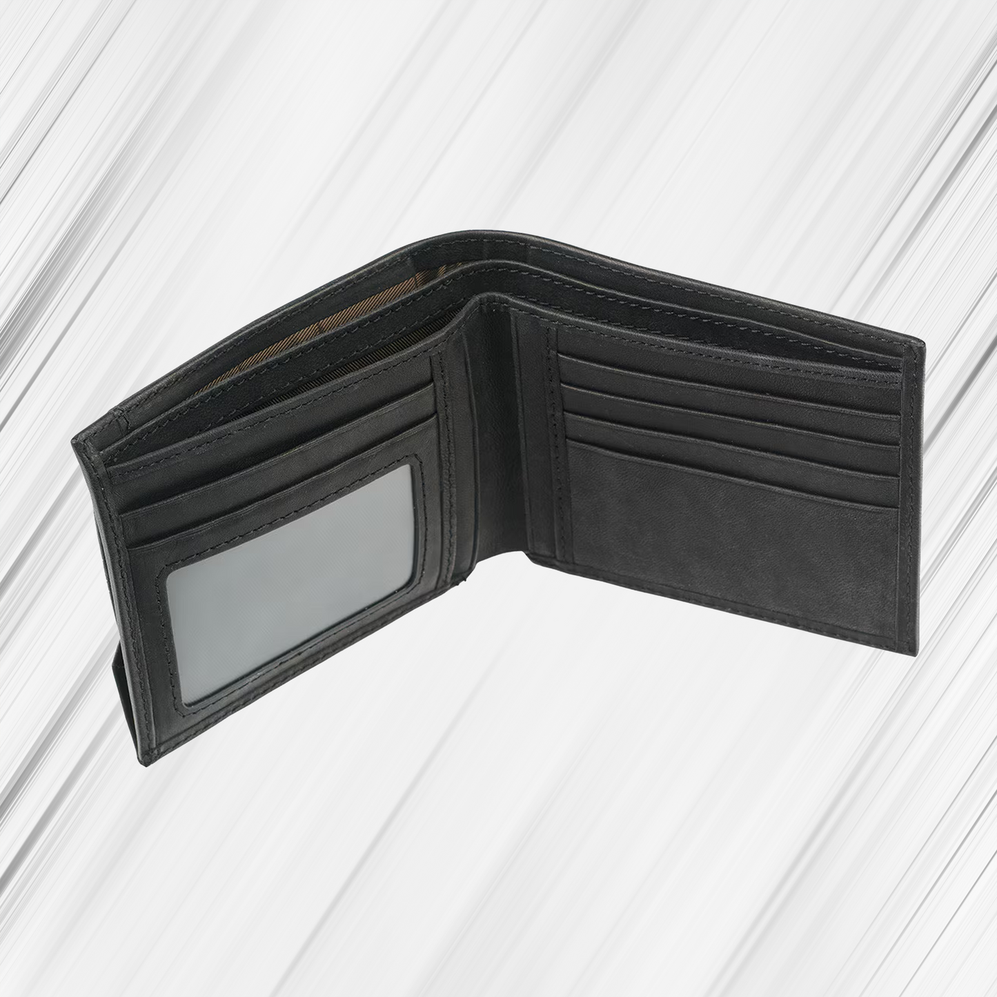 Silver Cross Black Genuine Leather Wallet