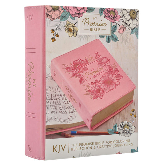 Pink Hardcover Faux Leather KJV My Promise Bible - promises of God in the Bible