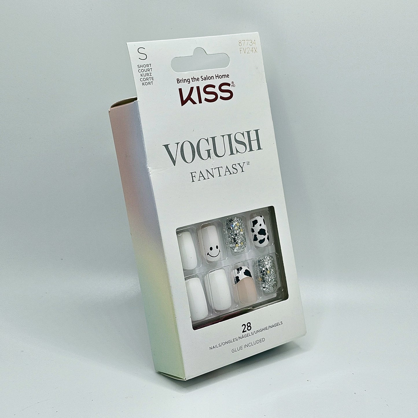 KISS VOGUISH FANTASY - Short White Dalmatian - Nails