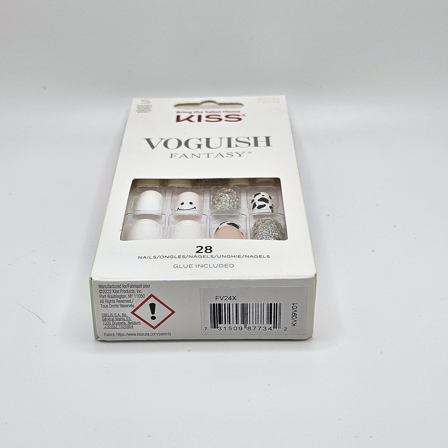 KISS VOGUISH FANTASY - Short White Dalmatian - Nails