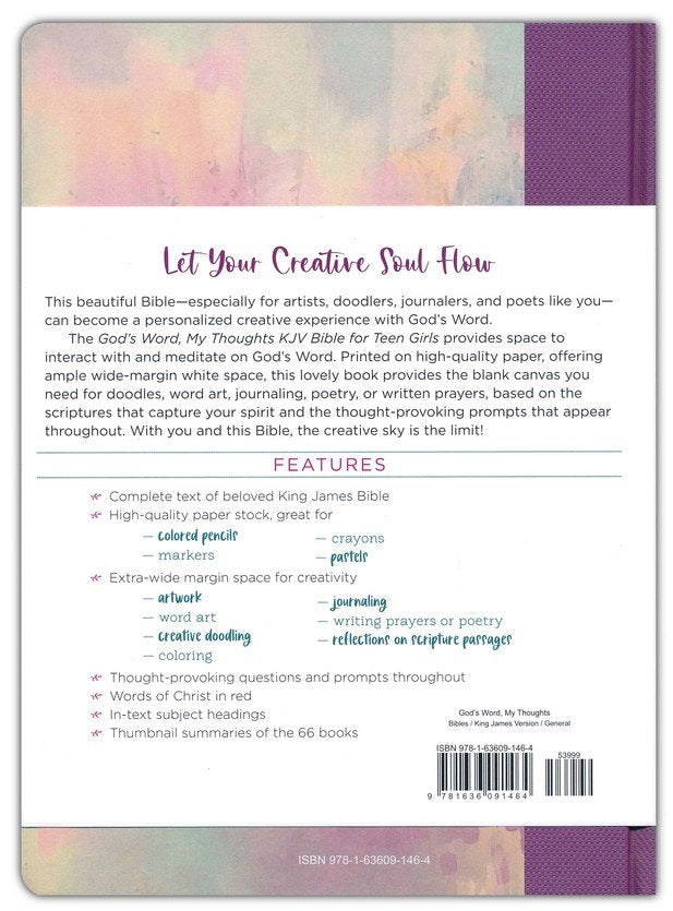 God's Word, My Thoughts KJV Bible for Teen Girls
