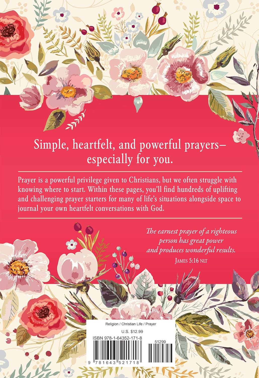 1001 Prayers to Energize Your Prayer Life Journal Paperback - Devotional Journal