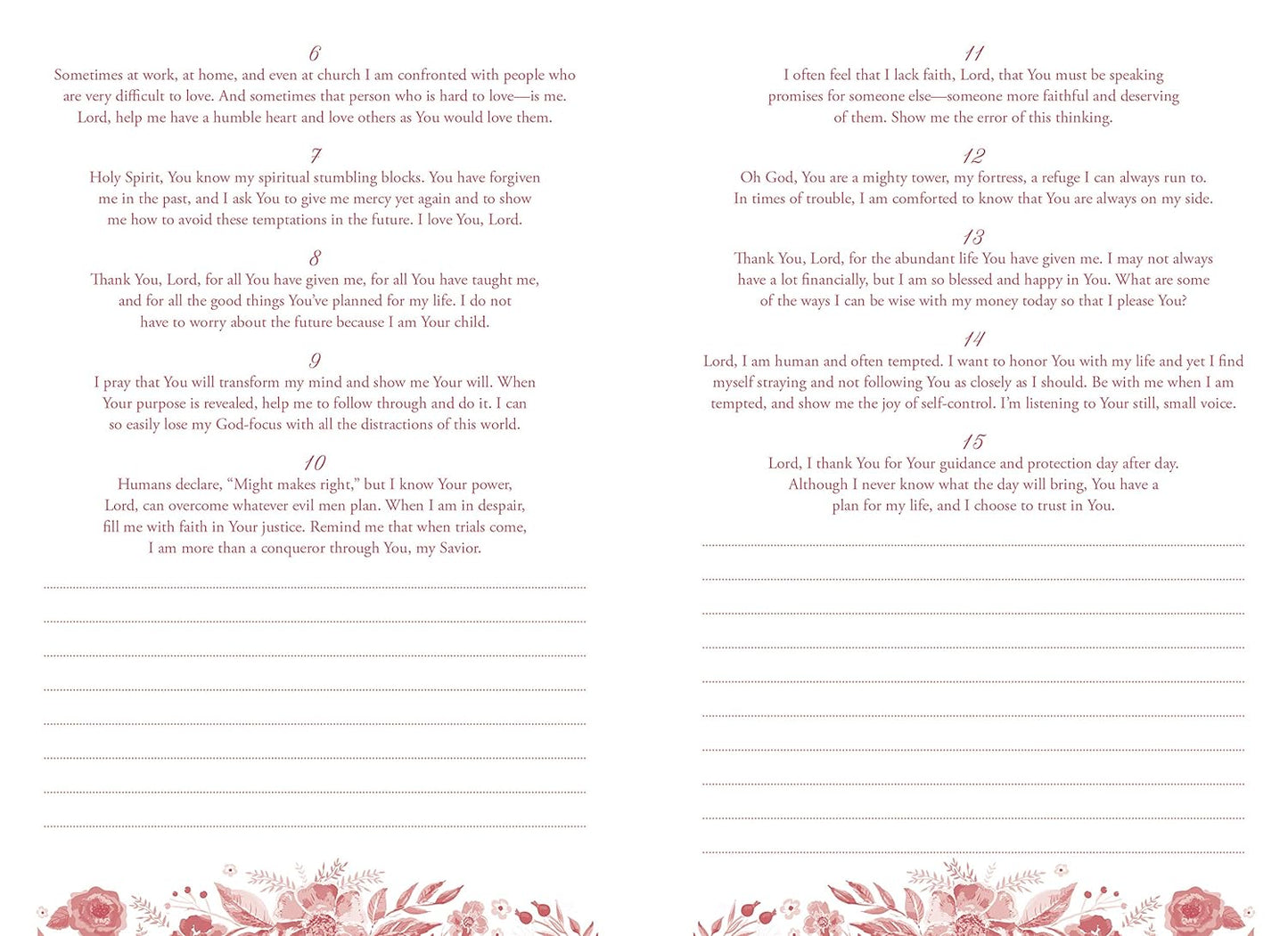 1001 Prayers to Energize Your Prayer Life Journal Paperback - Devotional Journal