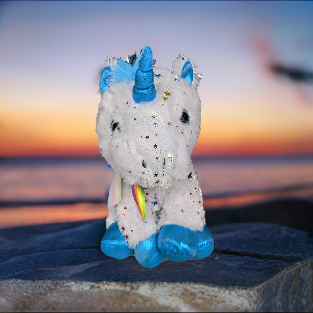 10" Blue Unicorn - Plush
