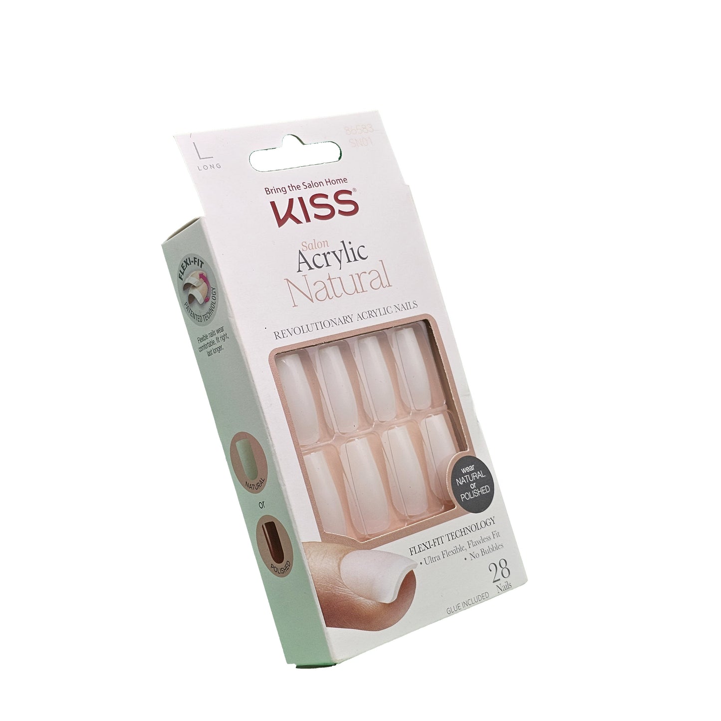 KISS Salon Acrylic Natural - BARESKINNED - Nails