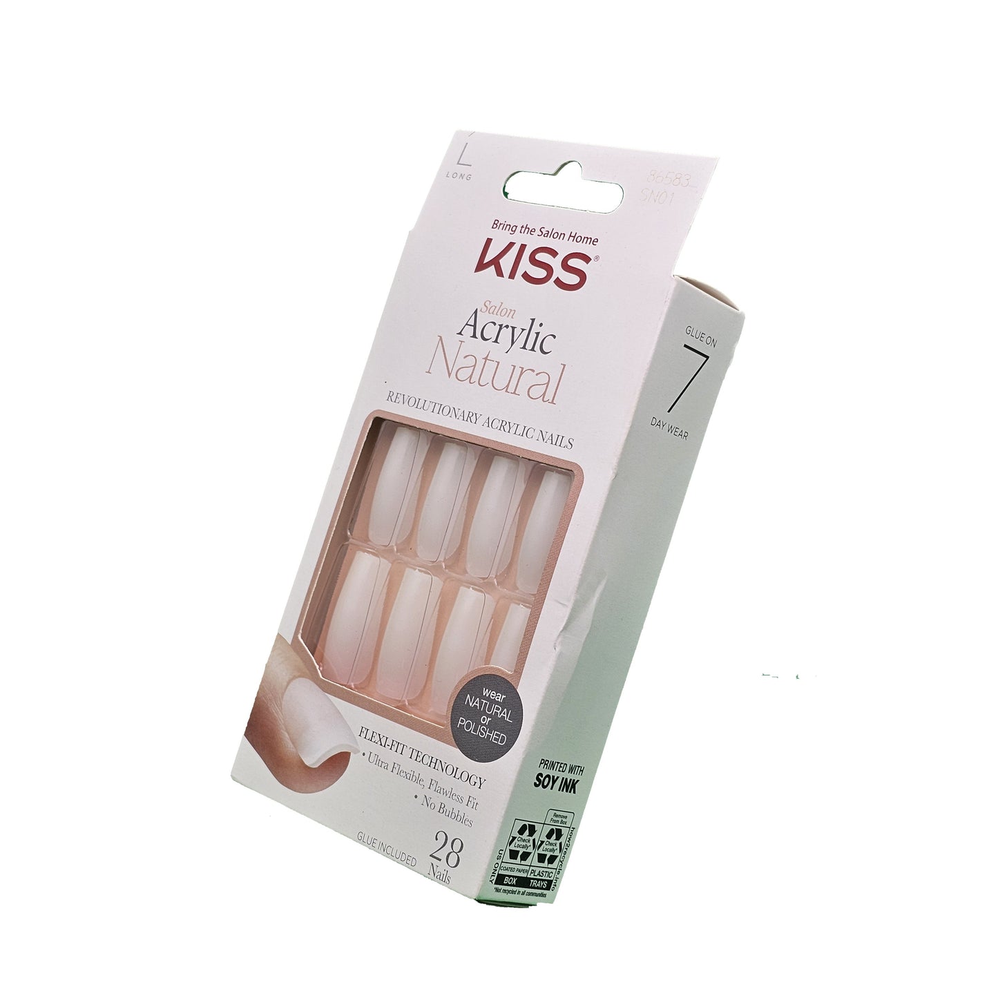 KISS Salon Acrylic Natural - BARESKINNED - Nails