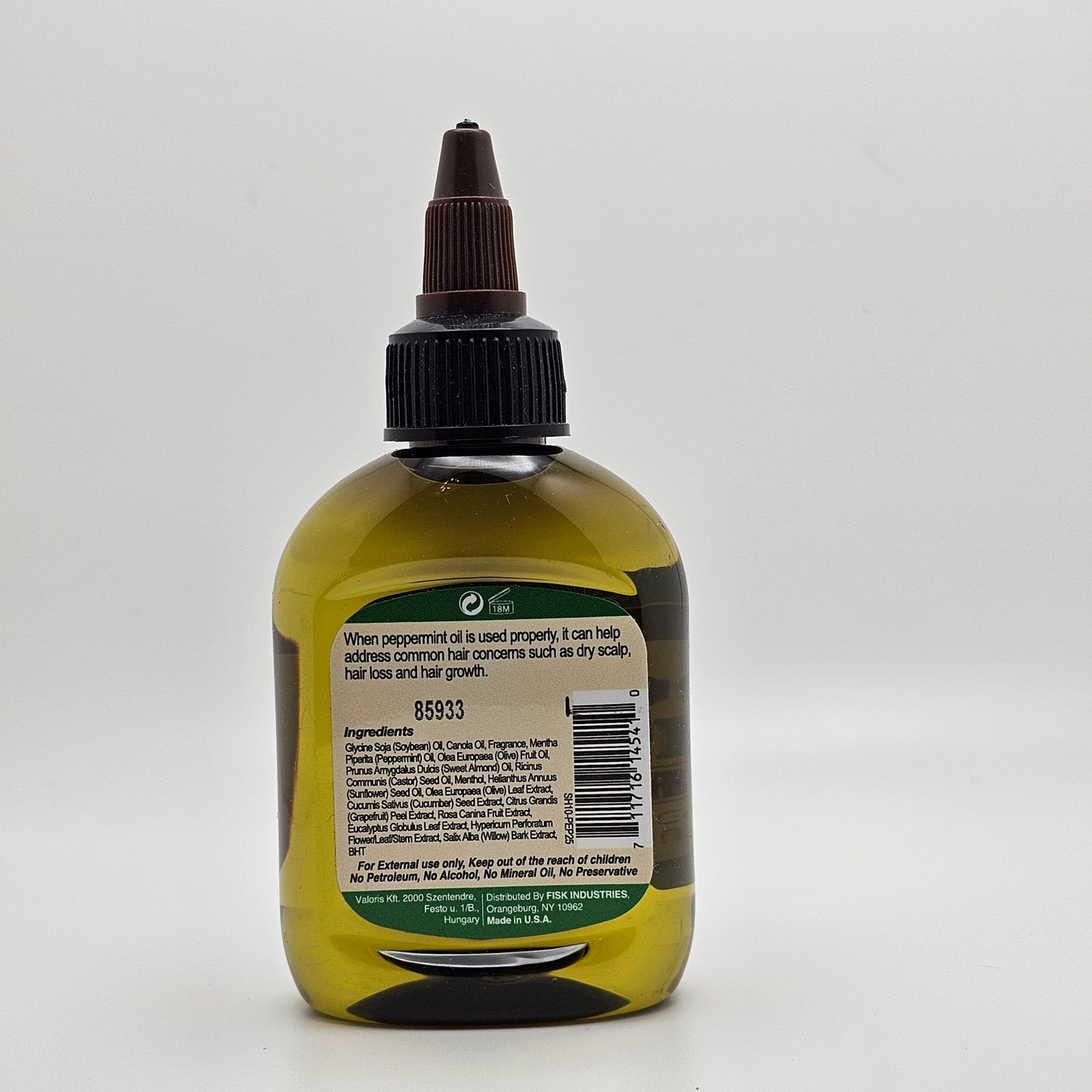 DIFEEL HAIR OIL - PEPPERMINT OIL 2.5 OZ.