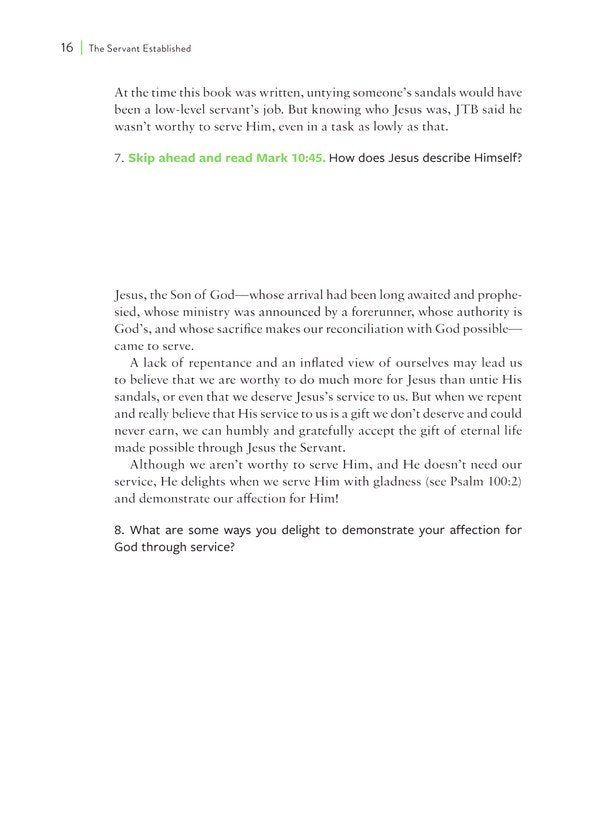 Knowing Jesus as Servant: A 10-Session Study on the Gospel of Mark