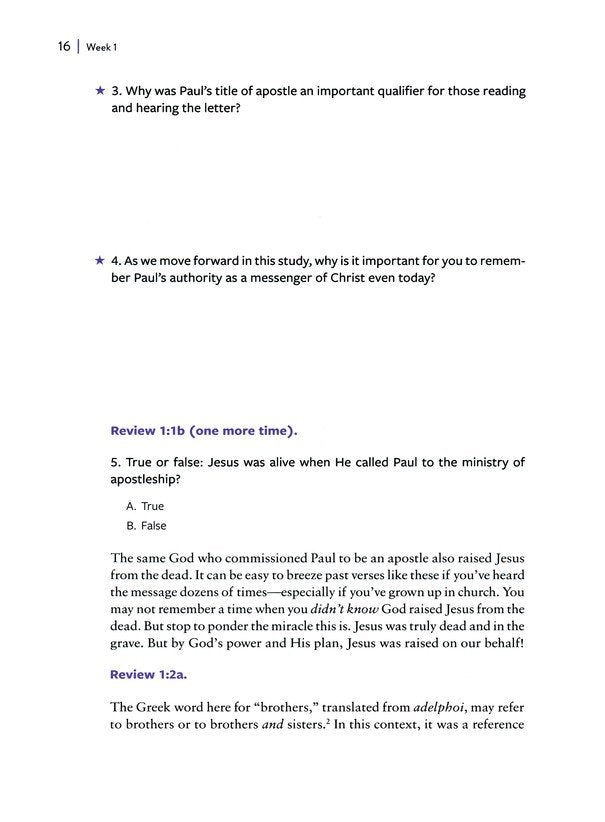 Galatians & Ephesians: The Freedom and Purpose in the Body of Christ--a 10-Week Bible Study