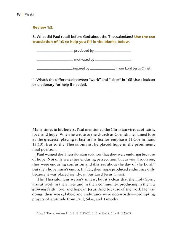 1 & 2 Thessalonians: Hope in the Midst of Trials--a 10-Week Bible Study on Anticipating the Return of Christ