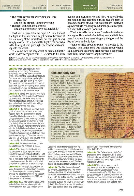 NLT Chronological Life Application Study Bible