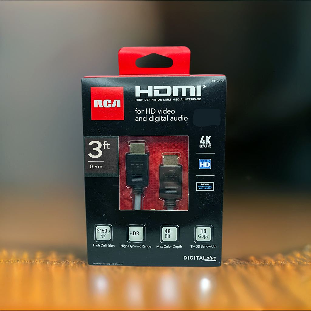 3' DIGITAL HDMI CABLE 3D 4K SUPPORT DH3HHF High Def Multi Interface