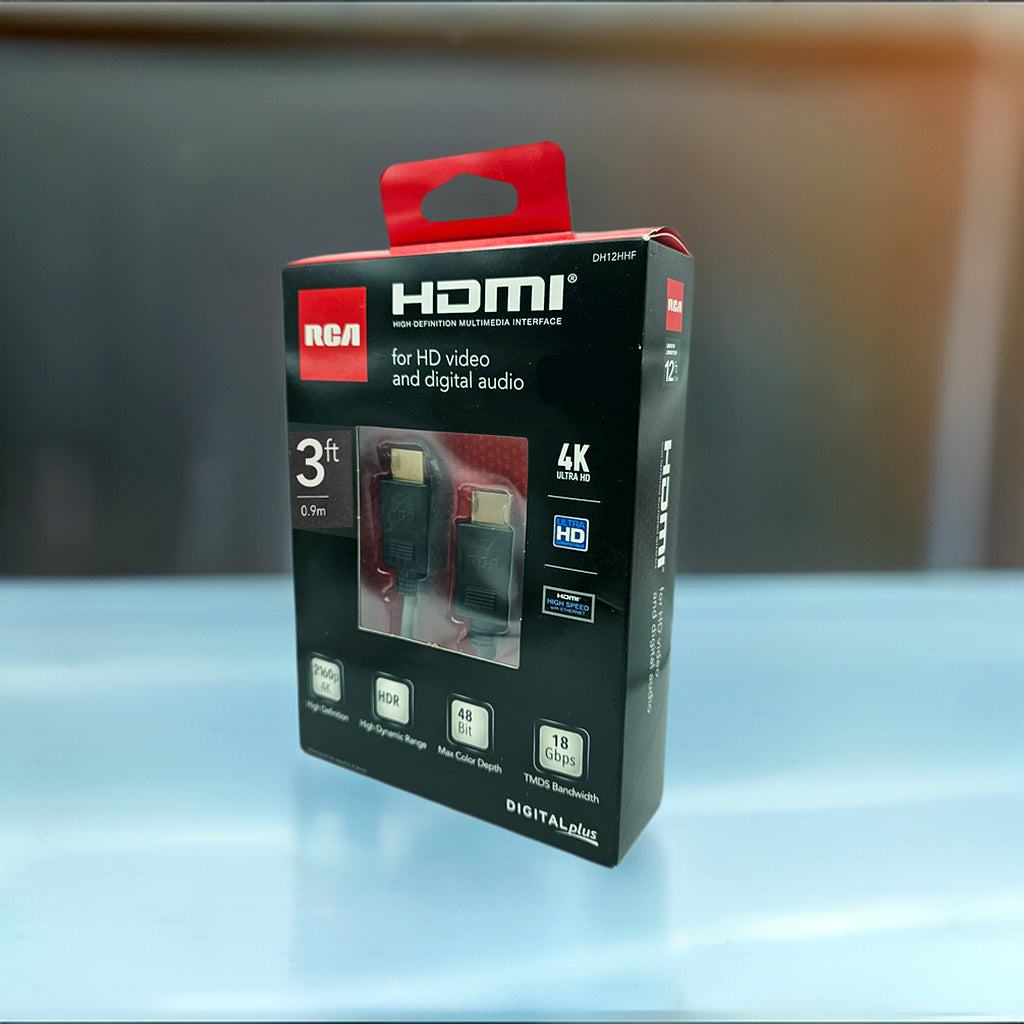 3' DIGITAL HDMI CABLE 3D 4K SUPPORT DH3HHF High Def Multi Interface