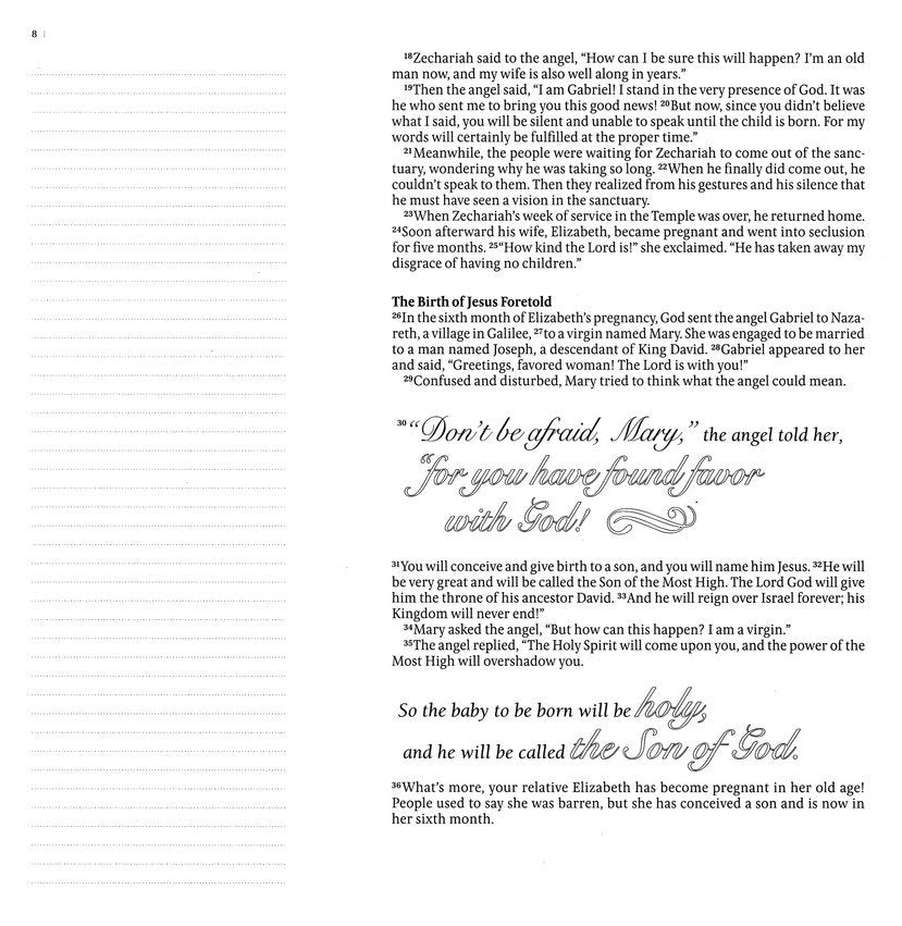 Inspire: Luke & John Coloring & Creative Journaling through Luke & John by New Living Translation and Tyndale
