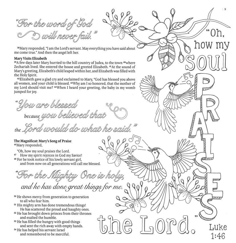 Inspire: Luke & John Coloring & Creative Journaling through Luke & John by New Living Translation and Tyndale