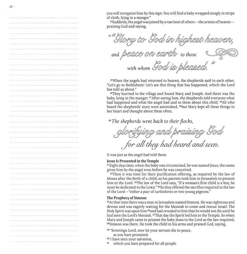 Inspire: Luke & John Coloring & Creative Journaling through Luke & John by New Living Translation and Tyndale