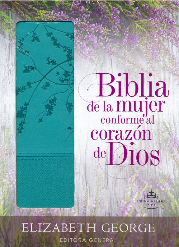 Biblia de la mujer conforme al corazón de Dios: Turquoise (Spanish Edition) Leather Bound  (The Bible for a Woman After God's Own Heart)