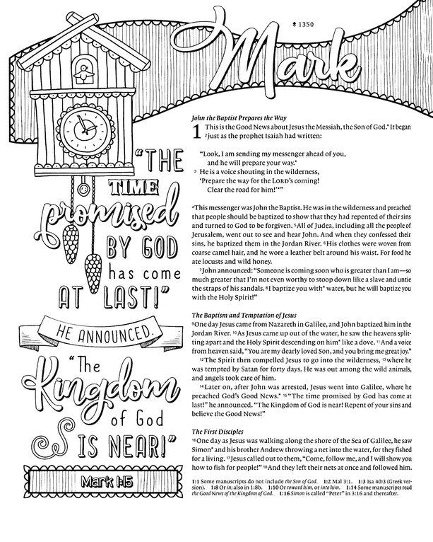 Inspire FAITH Bible NLT, Filament Enabled The Bible for Coloring & Creative Journaling