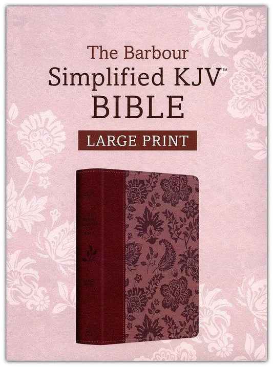 Simplified KJV--Large Print [Plum & Paisley]