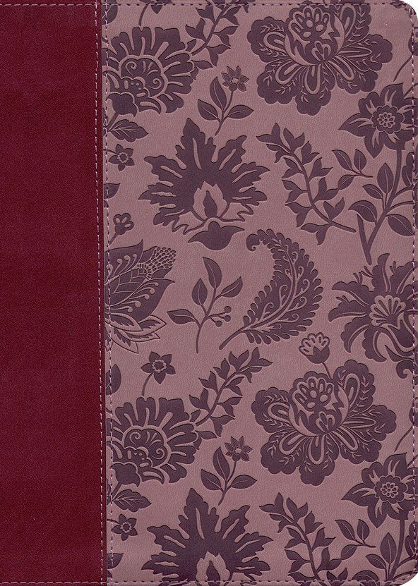 Simplified KJV--Large Print [Plum & Paisley]