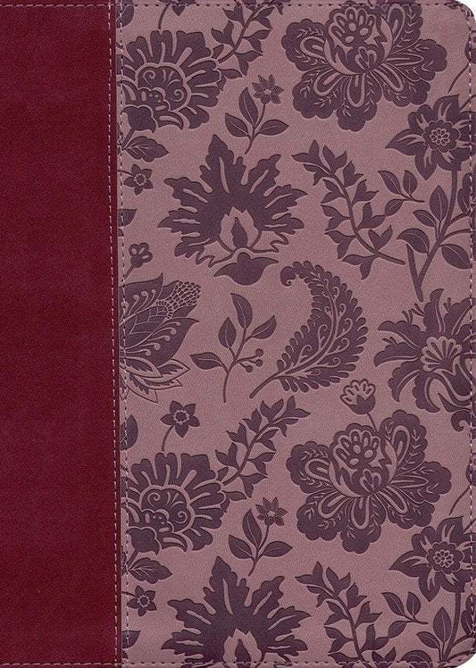 Simplified KJV--Large Print [Plum & Paisley]