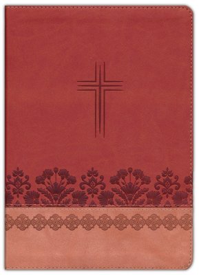 The KJV Study Bible, Large Print (Indexed) [Rose & Chestnut Cross]