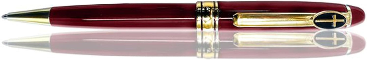 G.T. Luscombe Company, Inc. Cross Adoration Burgundy Sleek Style and Precision Twist Function Ballpoint Ink Pen In Gift Box