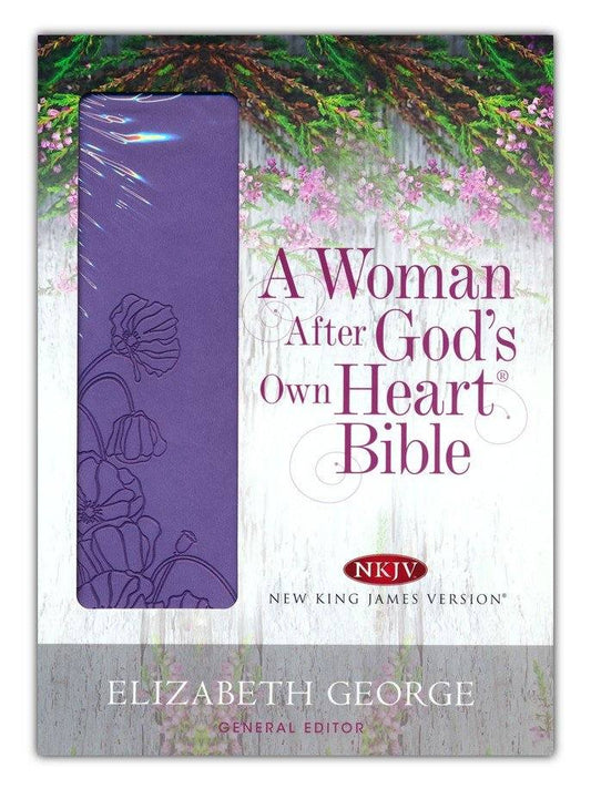 A Woman After God's Own Heart Bible - Lavender - Leather Bound