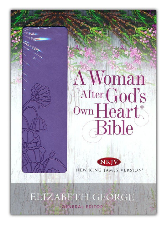 A Woman After God's Own Heart Bible - Lavender - Leather Bound