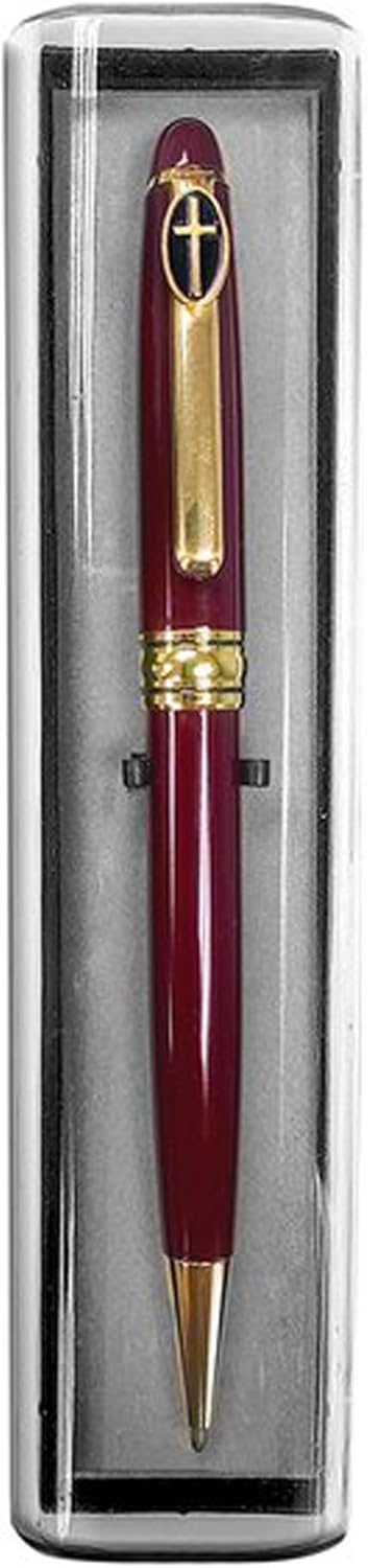 G.T. Luscombe Company, Inc. Cross Adoration Burgundy Sleek Style and Precision Twist Function Ballpoint Ink Pen In Gift Box