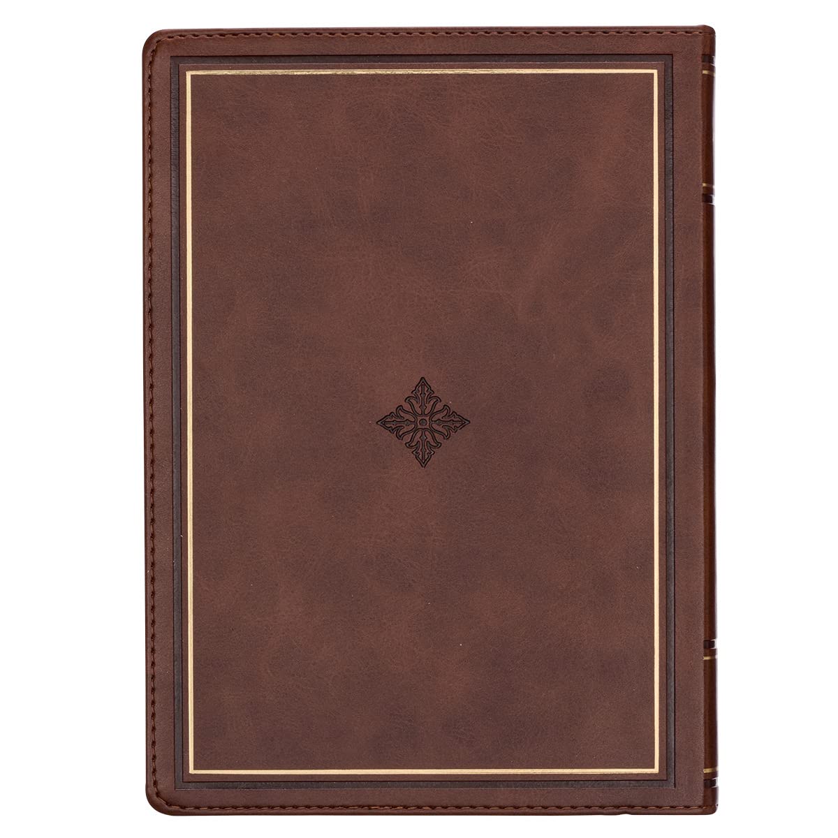 Walking with God 365 Daily Devotions, Large Print Brown Faux Leather Imitation Leather