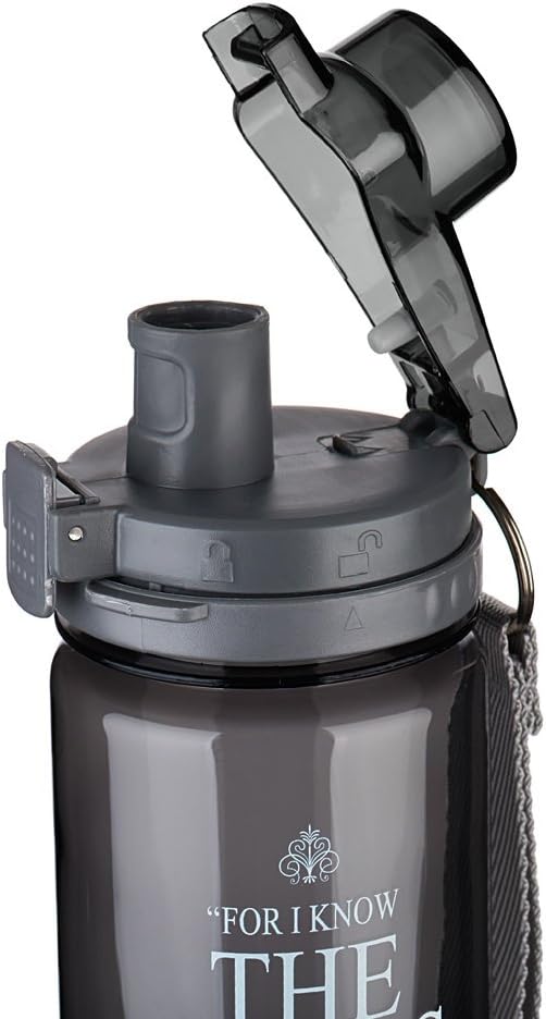 The Plans in Black Plastic Water Bottle - Jeremiah 29:11