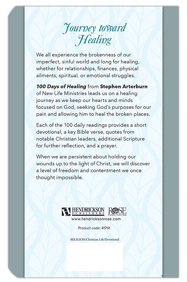 100 Days of Healing: Daily Devotional (New Life Devotions) Imitation Leather