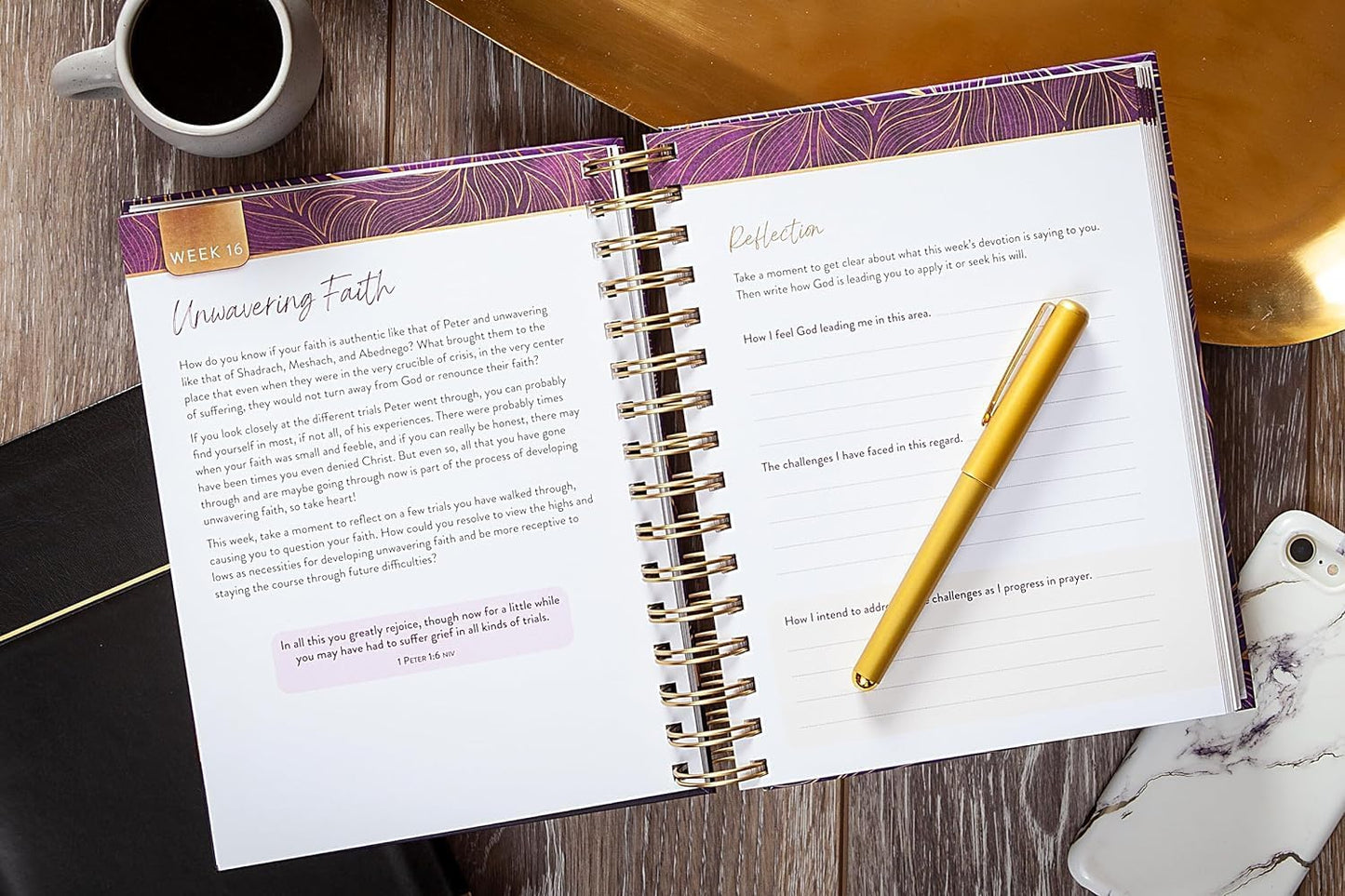 Affirm The Word 52-Week Prayer Journal for Women: Christian Scripture Devotional with Affirmation, Reflection
