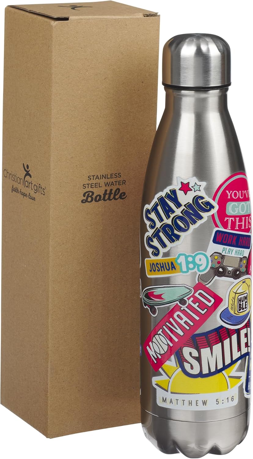 Stay Strong Kid Stainless Steel Water Bottle