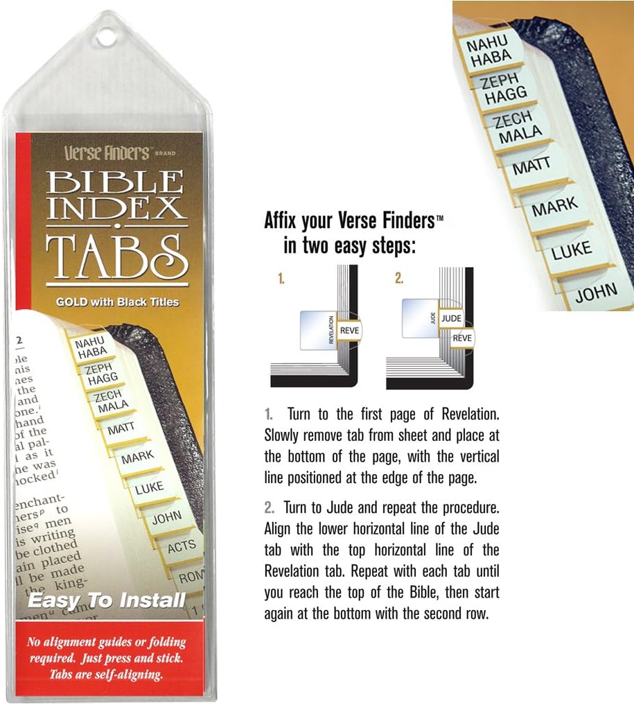 Accu-Gel & Pigma Micron Bible Study Starter Sets with Gold Verse Finder Bible Tabs
