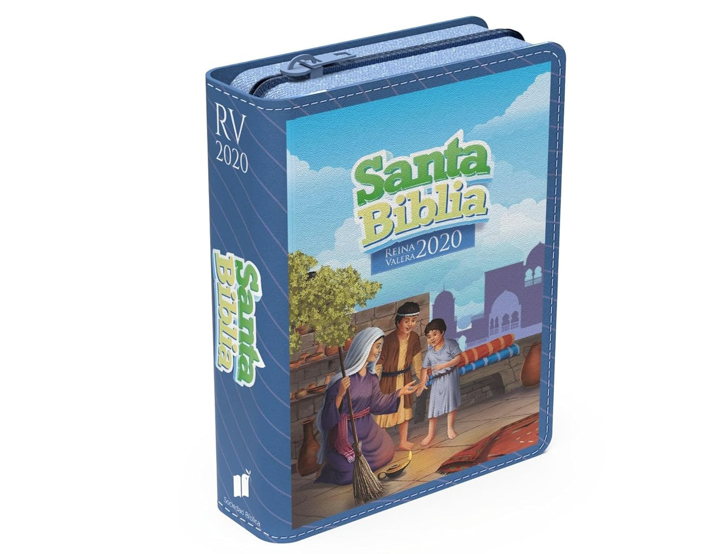 Biblia RVR 2020 para Niños Azul Vinilo con Cierre (Spanish)